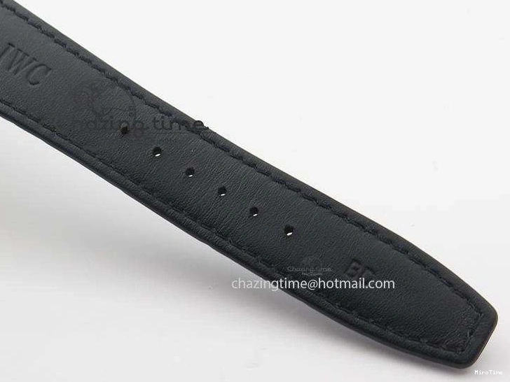 MIROTIME 0425 Practical Portuguese Real PR IW500109 ZF 1:1 Best Edition Black Dial On Black Leather Strap A52010 V 7308